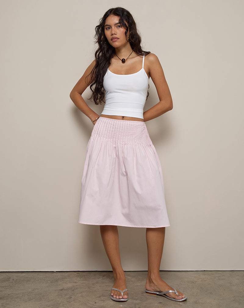 Immagine di Asada Midi Skirt in rosa chiaro