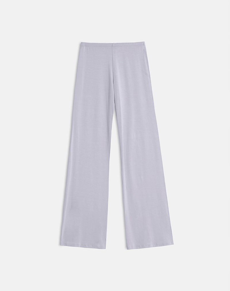 Immagine dei pantaloni a gamba larga Baku in jersey di rayon grigio lilla