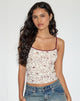 Immagine di Barlyn Cami Top in Line Flower Cream