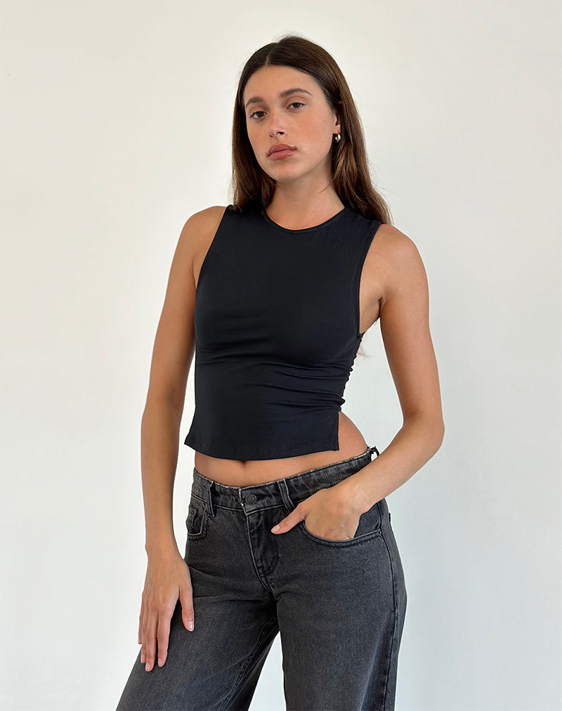Immagine di Baruna Tie Back Top in nero