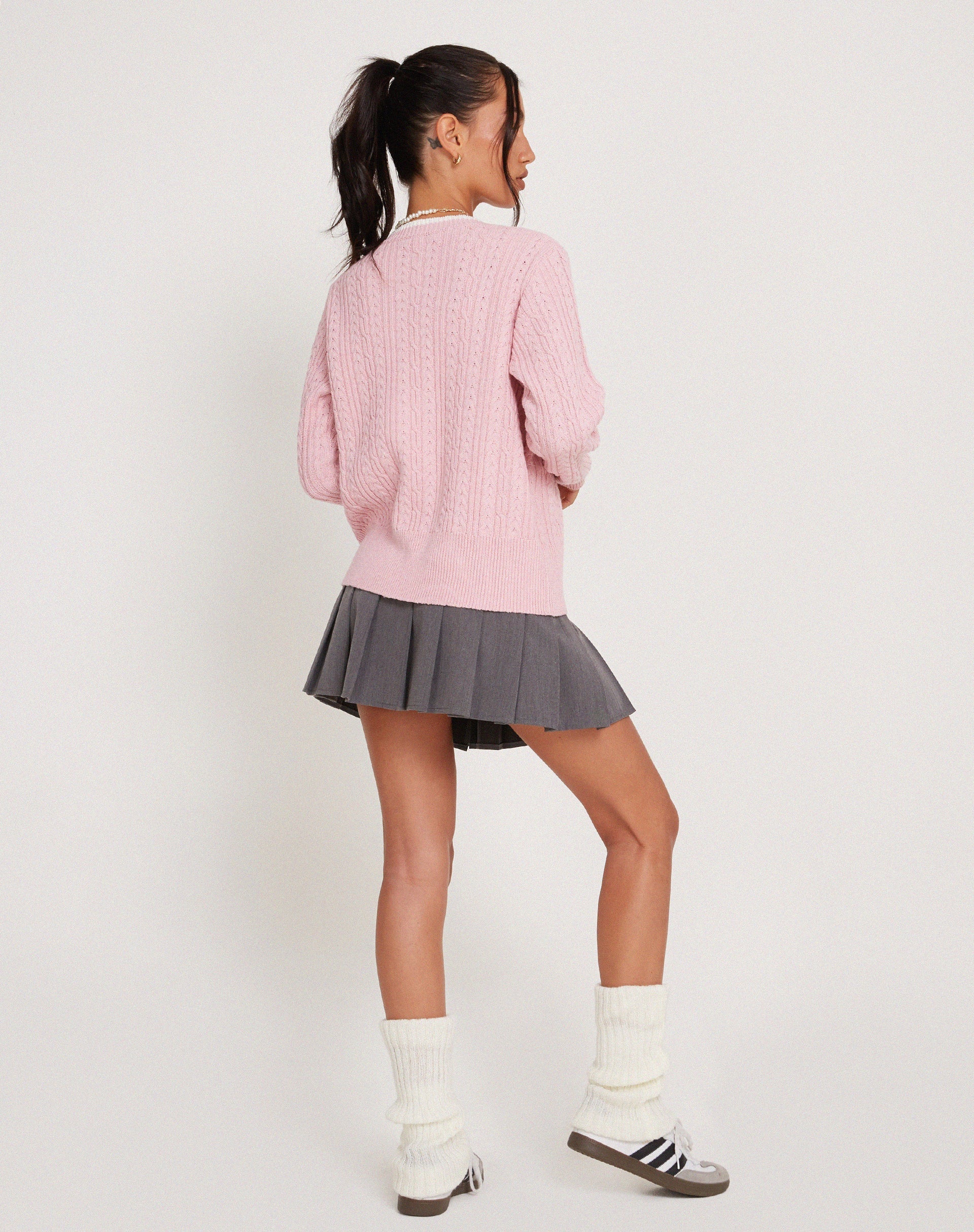 immagine del cardigan Bavana in rosa