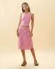 immagine di Harriet Midi Skirt in Wavy Polka Viola