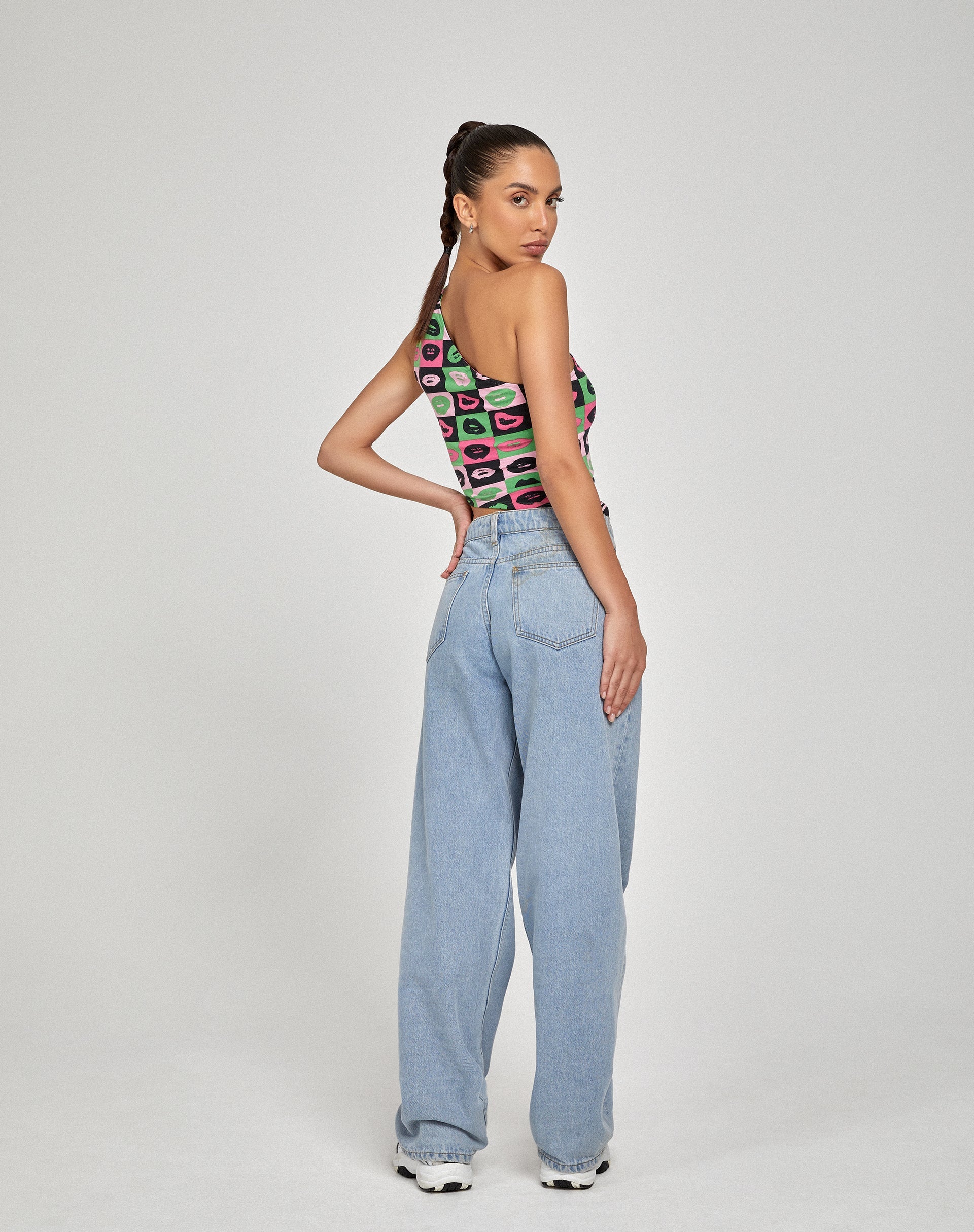 immagine di Bayva Crop Top in Verde Labbra