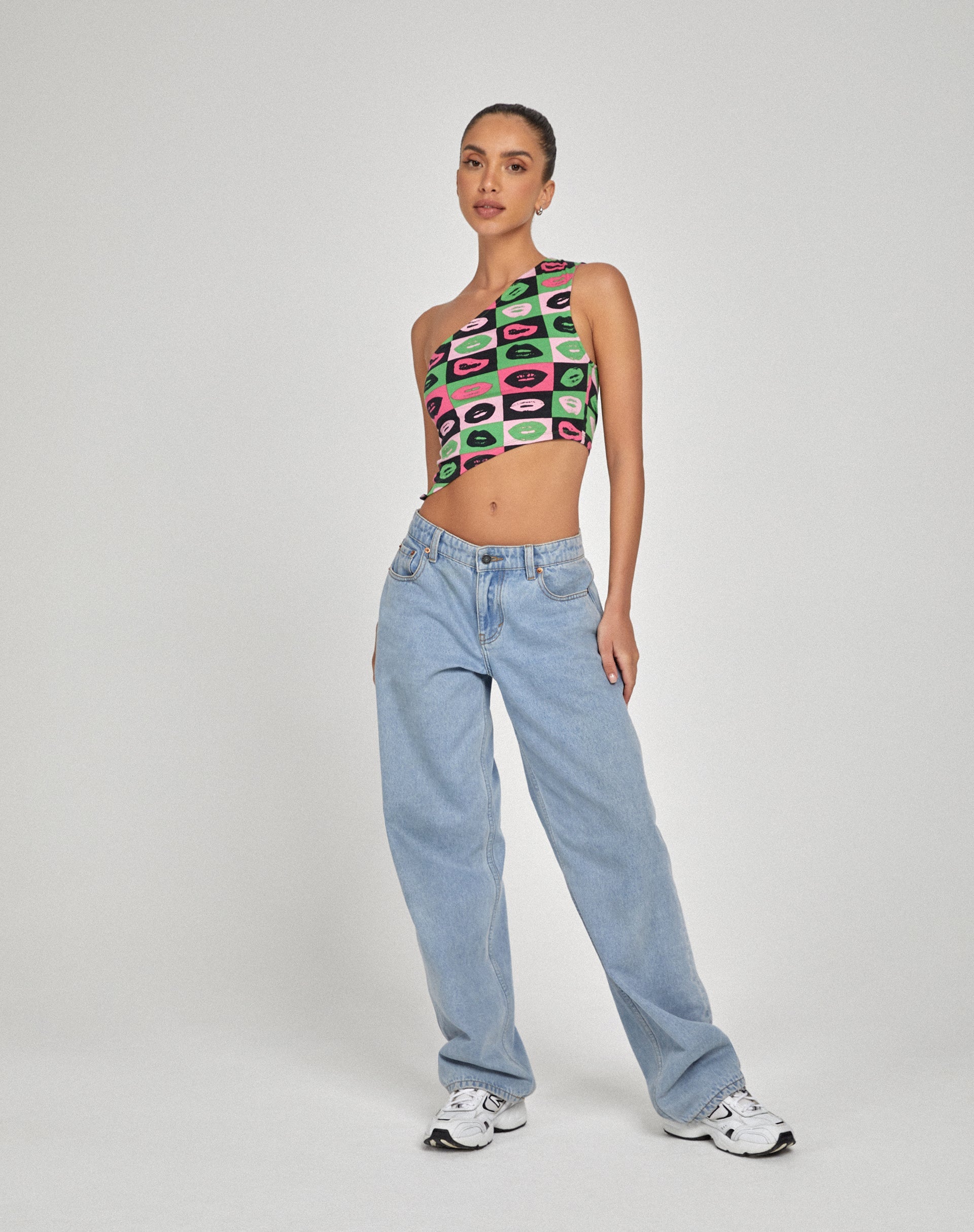 immagine di Bayva Crop Top in Verde Labbra