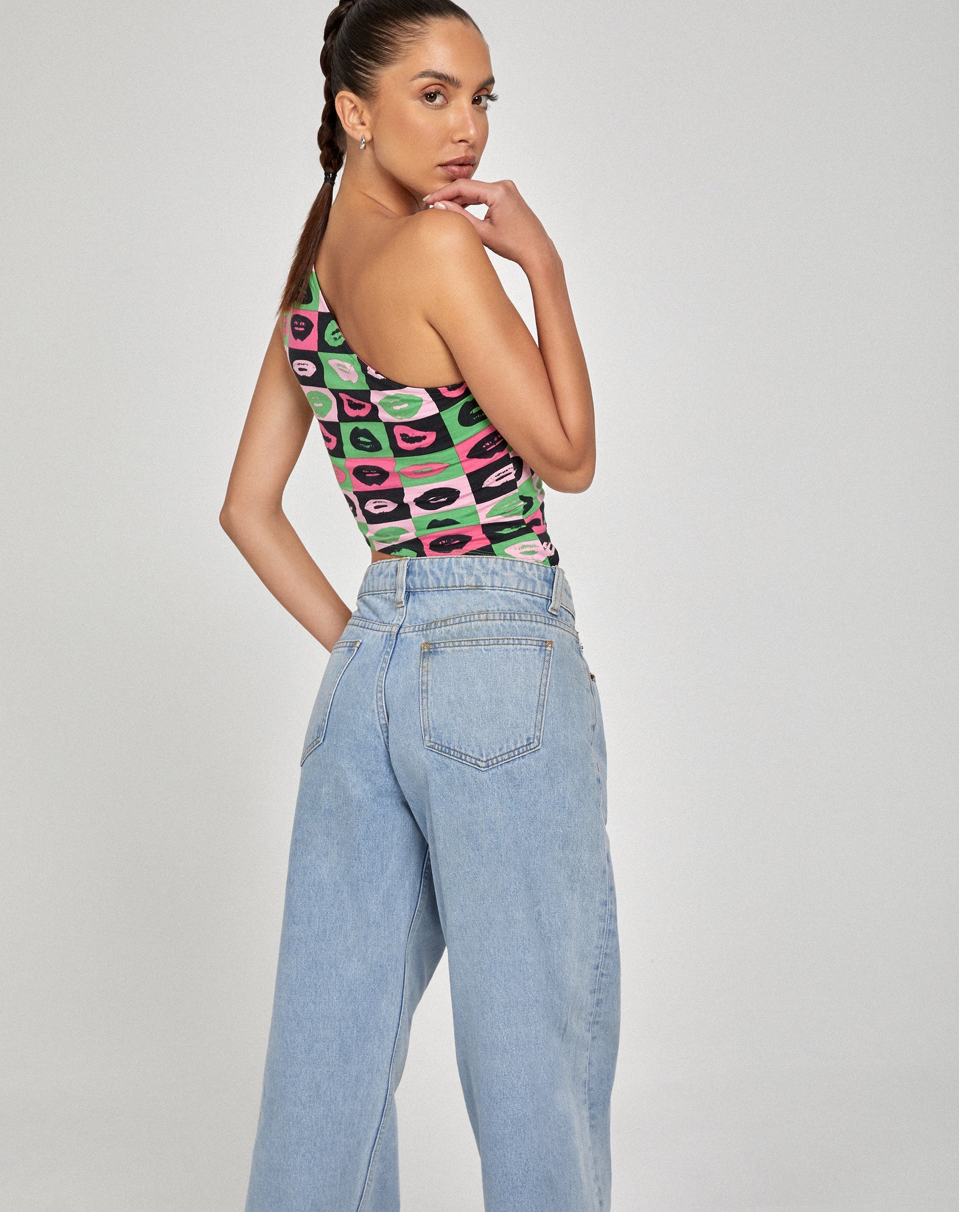 immagine di Bayva Crop Top in Verde Labbra