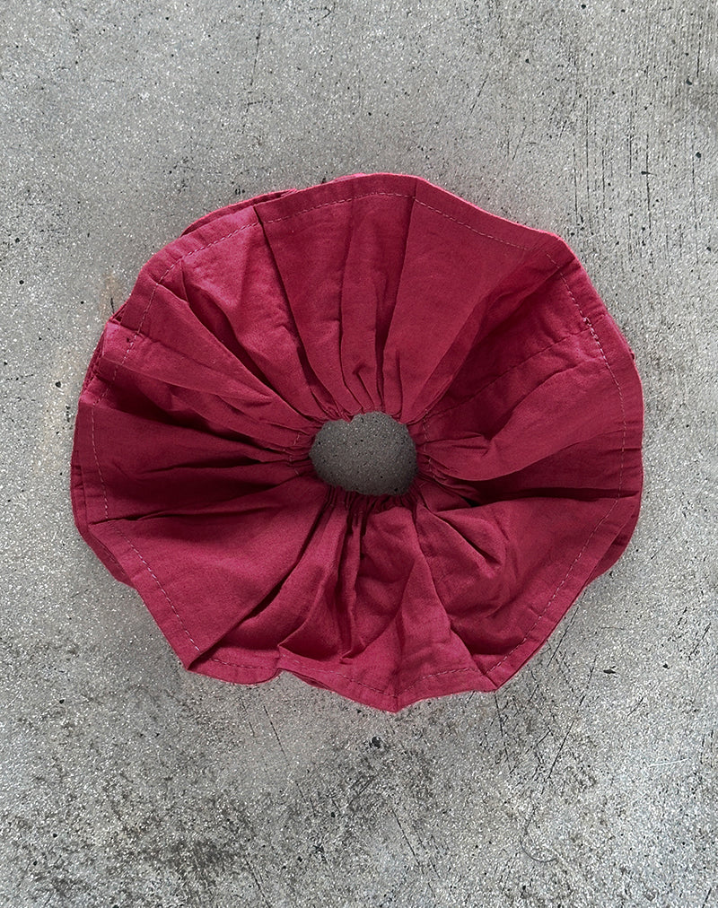 Bel Oversized Scrunchie in rosso adrenalinico