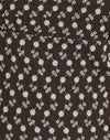Broderie floreale marrone