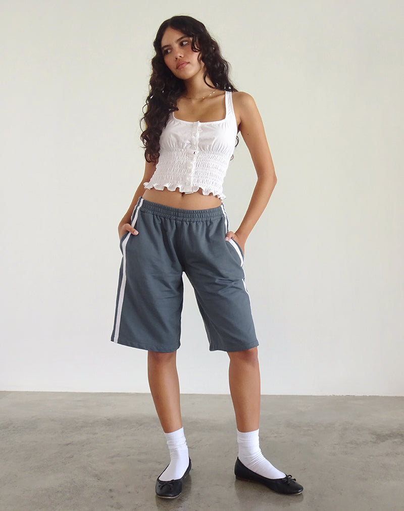 Immagine di Bena Short in Blue Mirage con strisce bianche