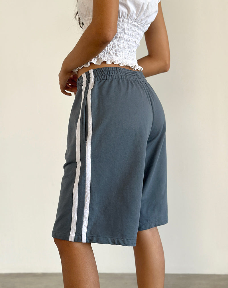 Immagine di Bena Short in Blue Mirage con strisce bianche