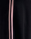 Nero con striscia laterale rosa