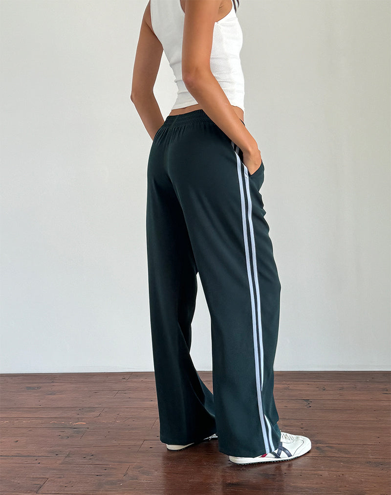 Immagine del pantalone Bennett in foresta con striscia blu
