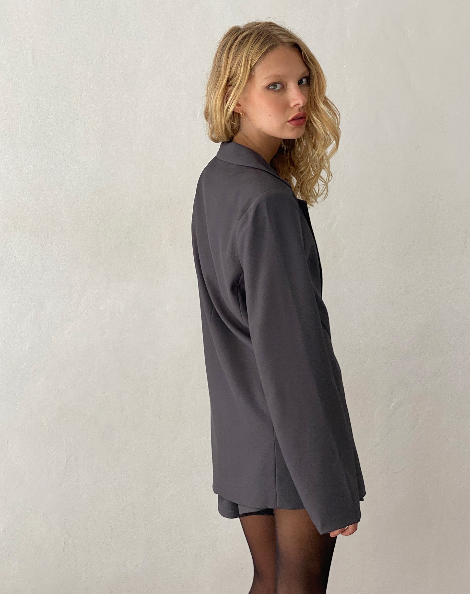 Immagine di Besta Blazer con un solo bottone in carbone scuro