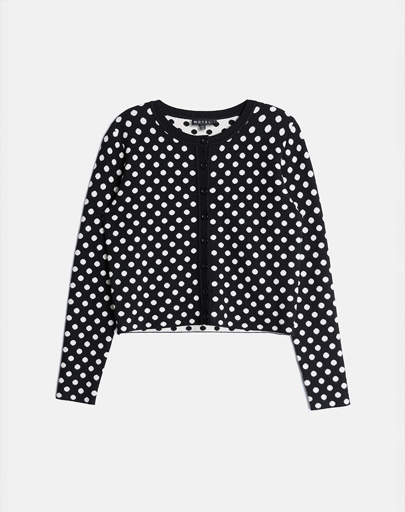 Immagine del Cardigan Bhavina in Mono Polka