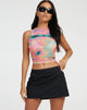 immagine di Bika Vest Top in Multi Blur Orb Yellow