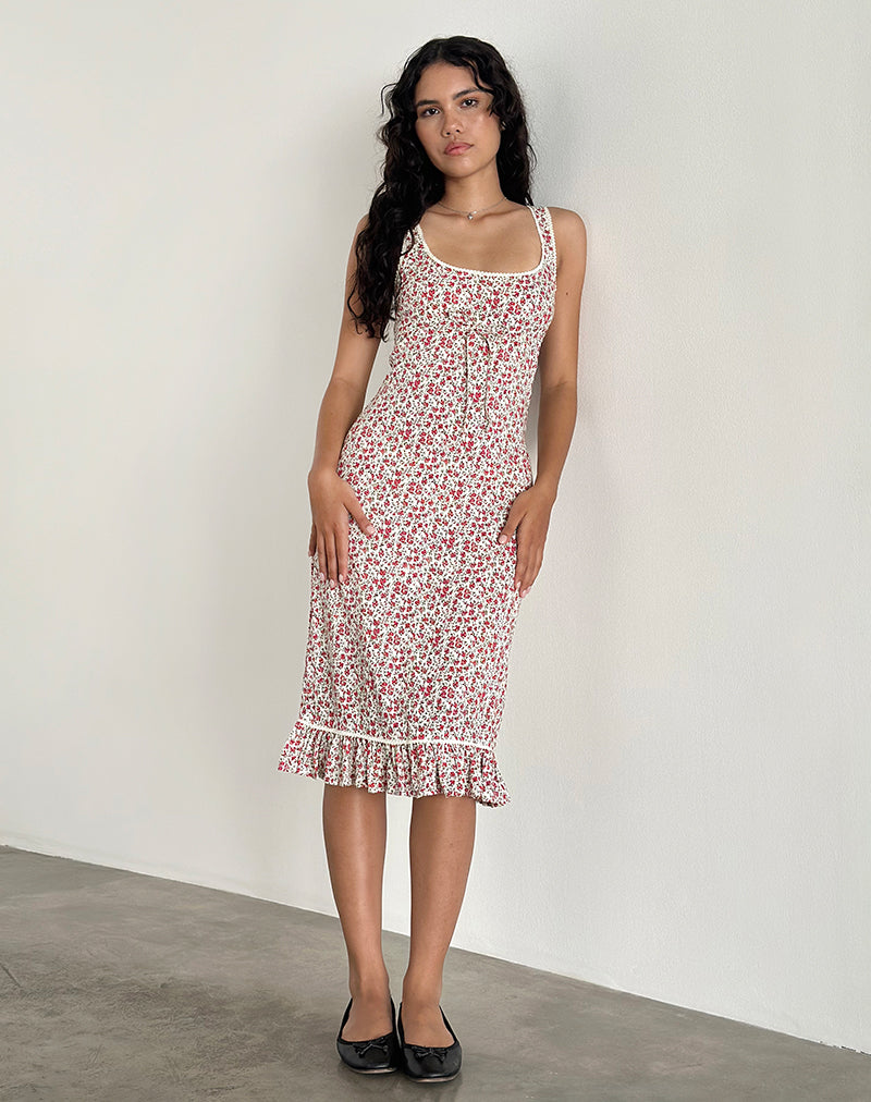 Vestito Bila Midi in Pretty Ditsy