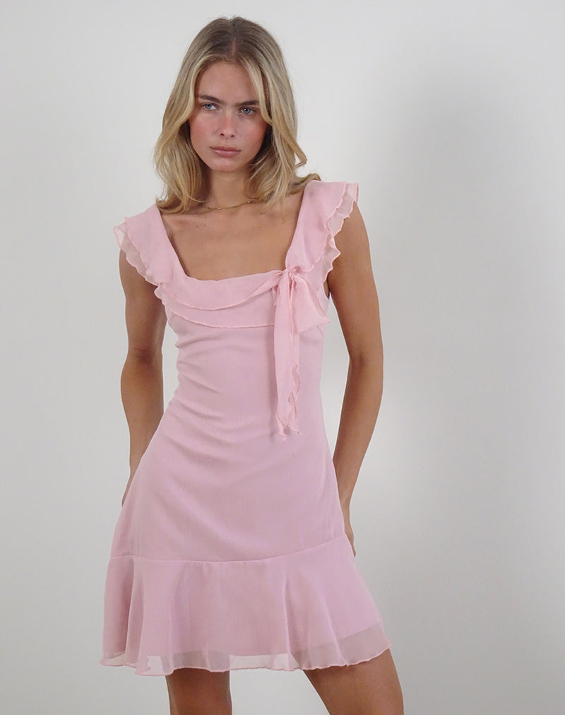 Immagine di Binita Mini Dress in chiffon Peony