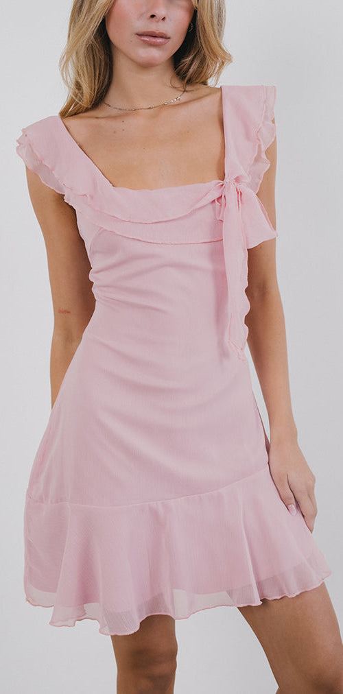 Immagine di Binita Mini Dress in chiffon Peony