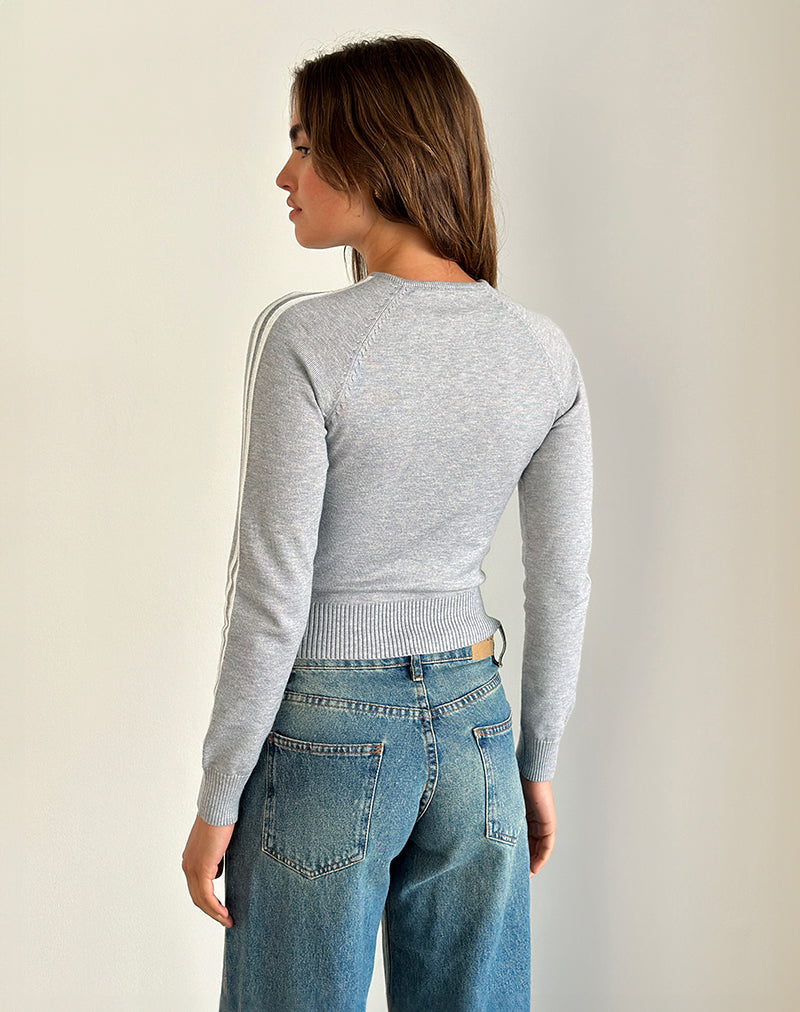 Immagine di Binta Zip Through Jacket in Grey Marl