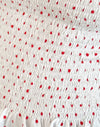 Polkadot bianco e rosso