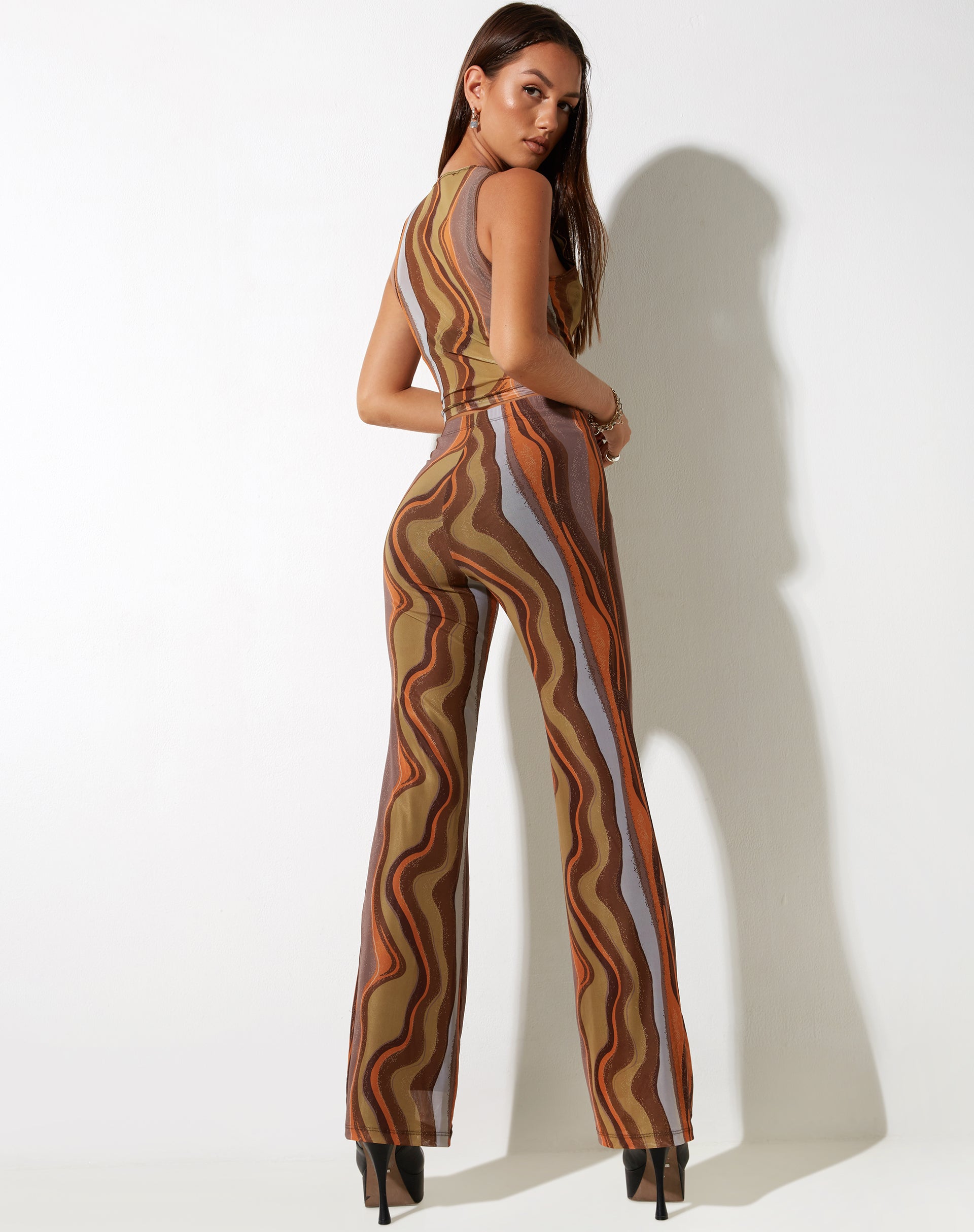 Immagine di MOTEL X IRIS Pantalone Herly Flare in Terra Gradiente