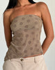 Immagine di Bistara Top in Daisy Flock Marrone chiaro