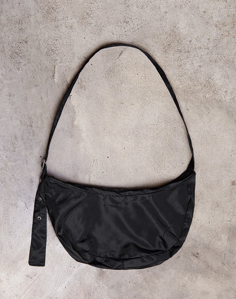 Borsa Boa in nero con fibbia
