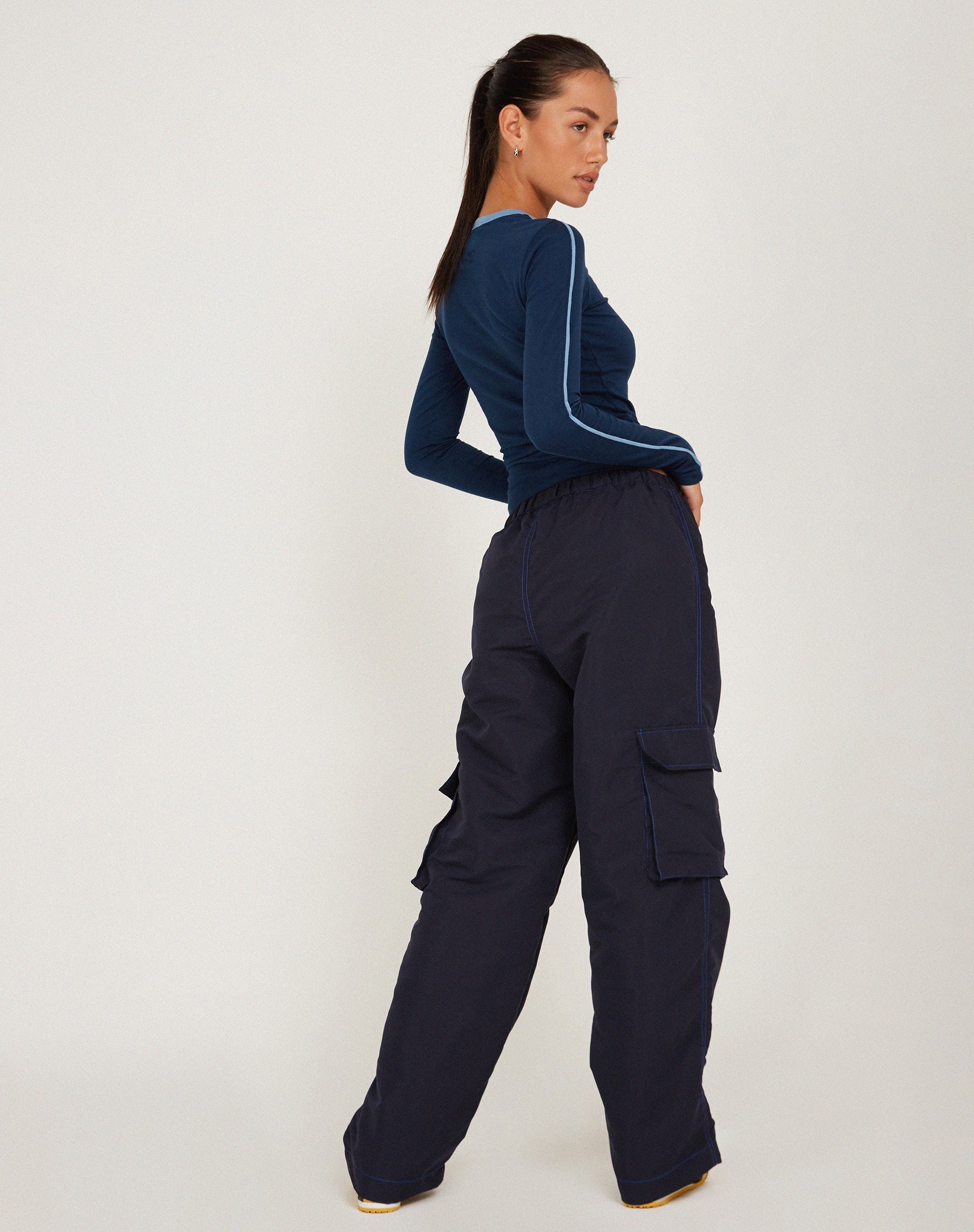 immagine di Oriells Cargo Trouser in punto top navy