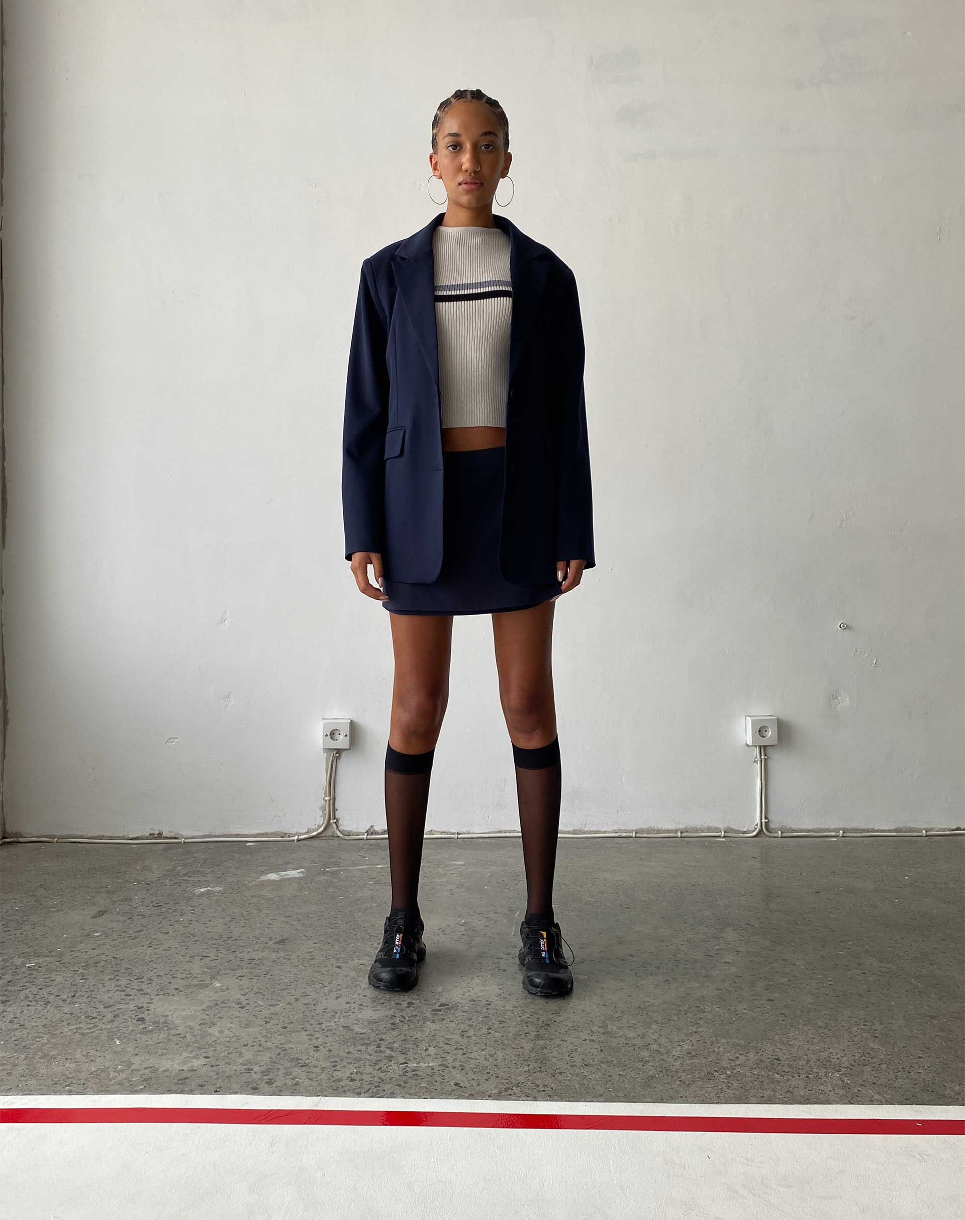 immagine del Blazer Maiwa in versione sartoriale Navy