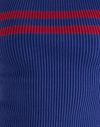Blu con striscia rossa