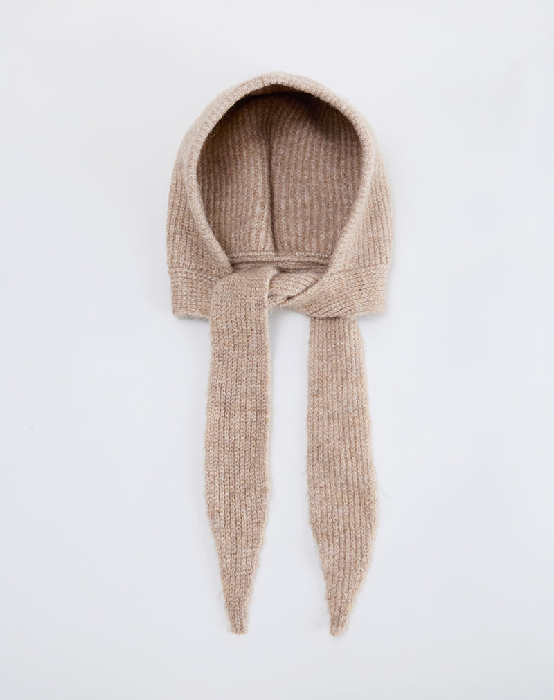 Cappello Bonnet in maglia beige