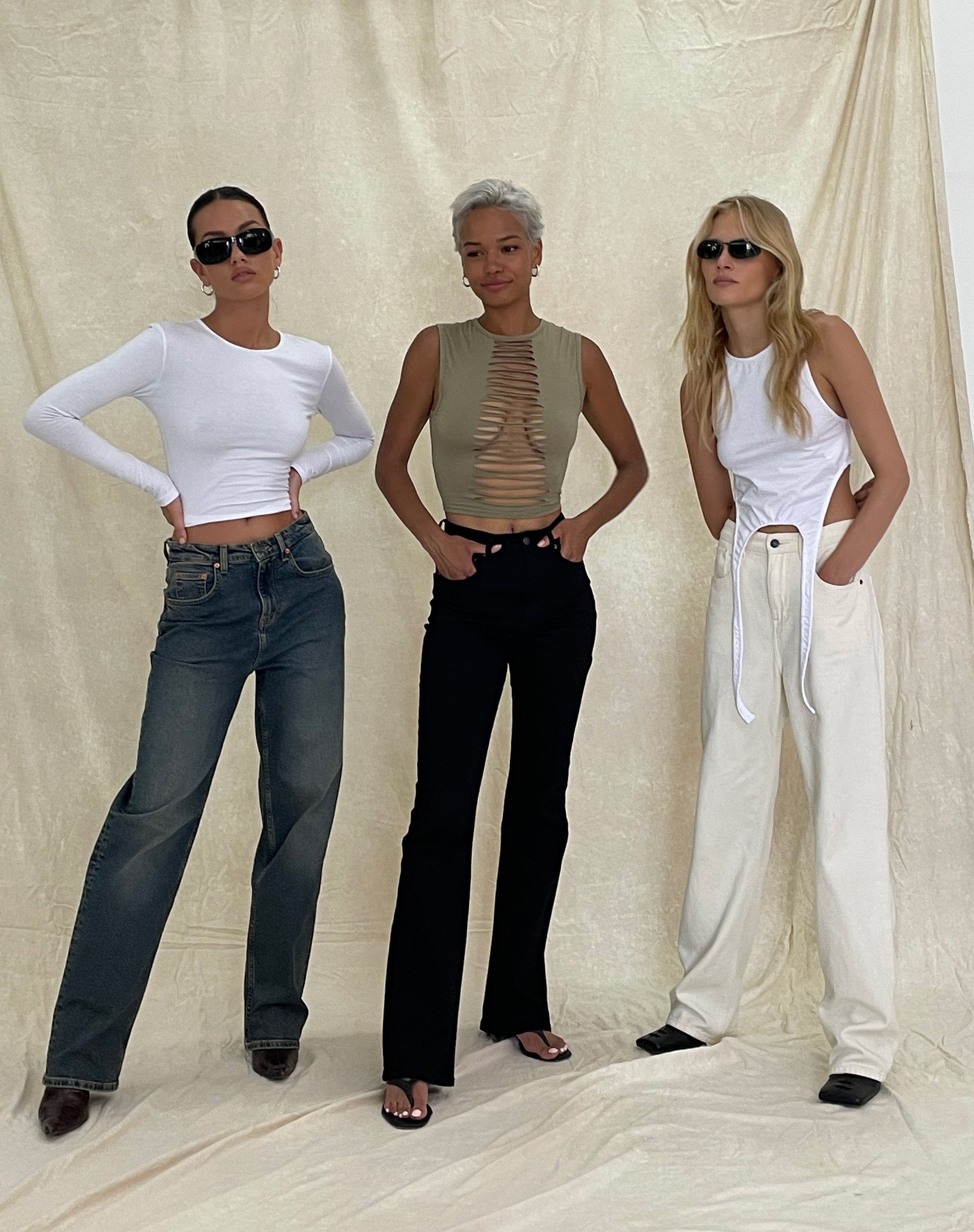 Immagine di Bon Top a maniche lunghe in lycra bianco