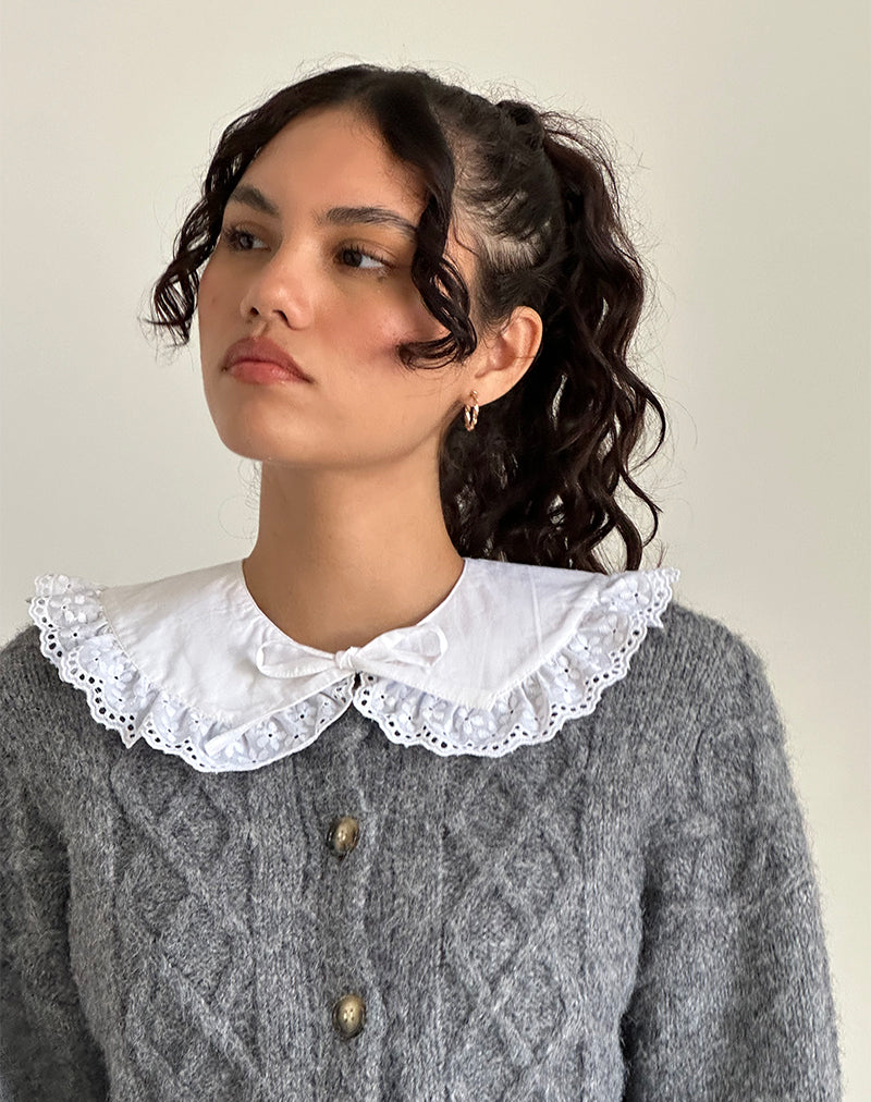 Immagine di Bossa Collar Top in bianco