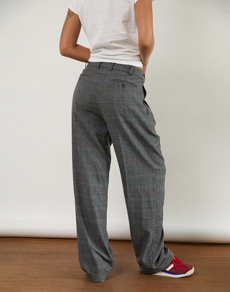 Immagine di Brayden, pantalone in grigio sartoriale a quadri