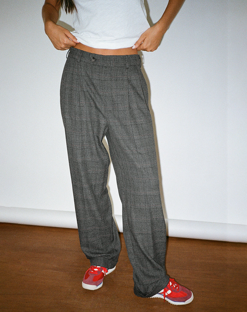 Immagine di Brayden, pantalone in grigio sartoriale a quadri