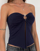 Immagine di Brea Bandeau Butterfly Top in Slinky Navy