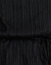 Plisse di chiffon nero con fodera
