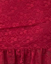 Pizzo rosso intenso
