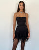 Immagine di Brilliana Mini Dress in pizzo floreale Jet Black