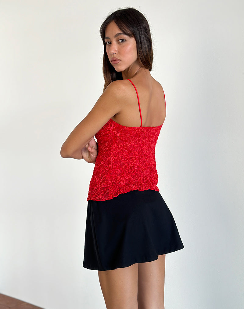 Immagine di Briony Top in pizzo rosso