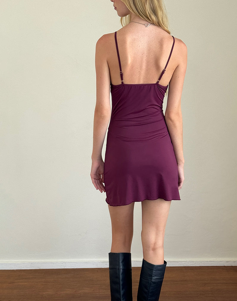 Immagine di Britney Mini Dress in Smooth Slinky Berry