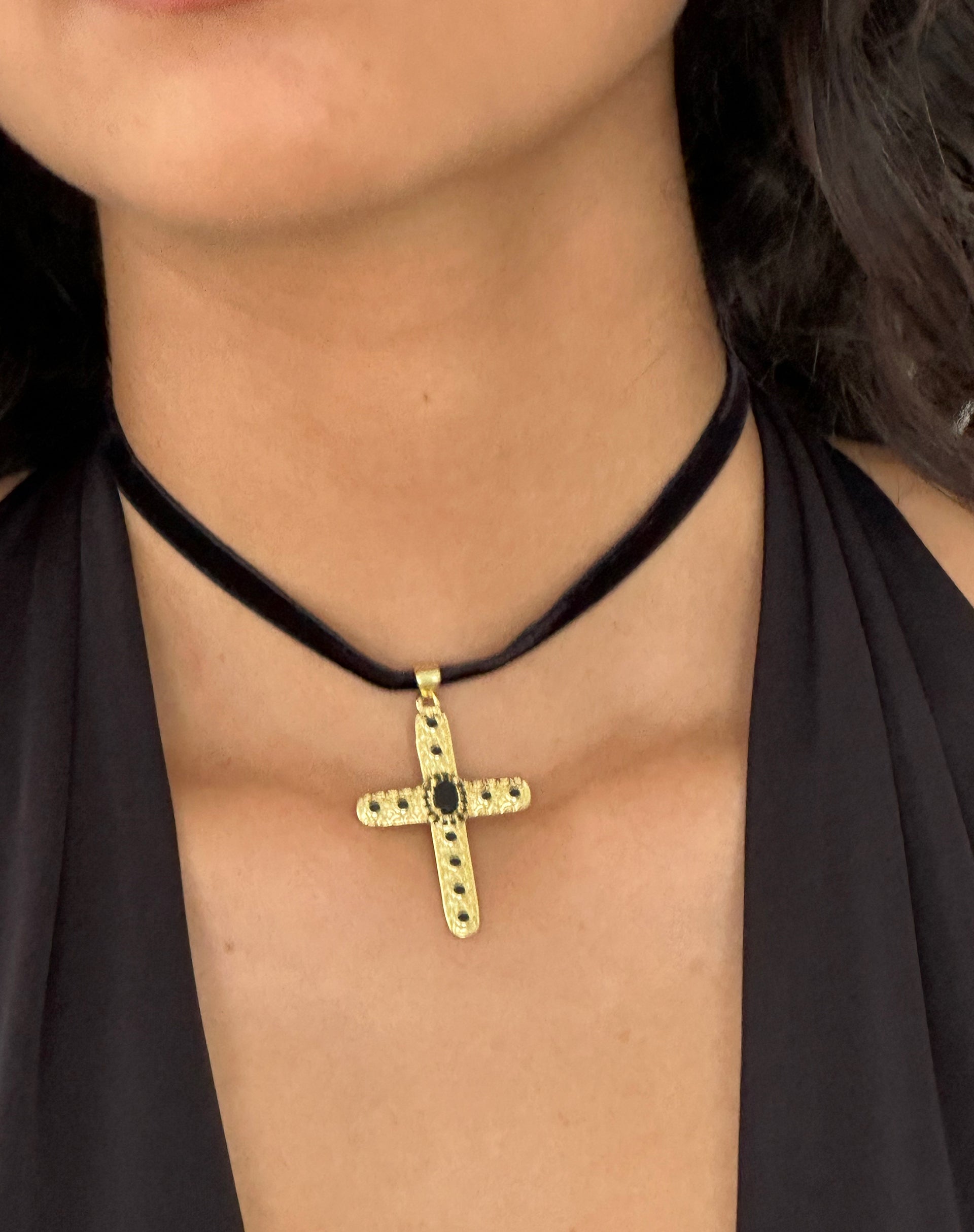 Immagine di Brooklyn Cross Collana girocollo di Gemini Jewels