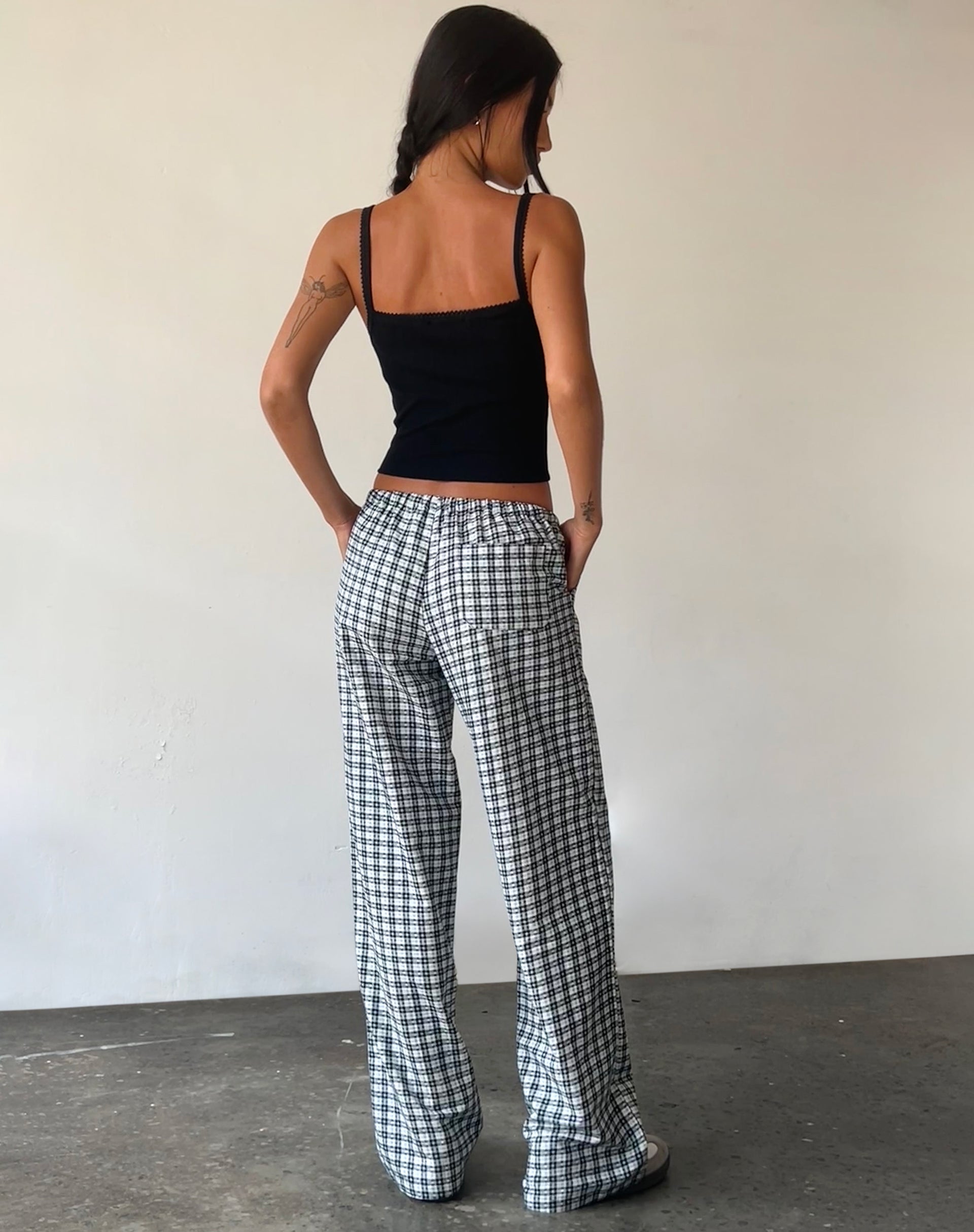 Immagine di Lirura Pantaloni a gamba larga in Brandy Check