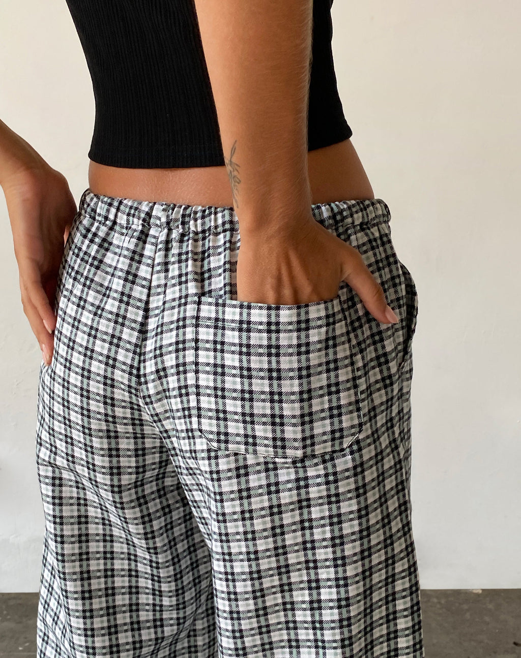 Pantalone a gamba larga Lirura in Brandy Check
