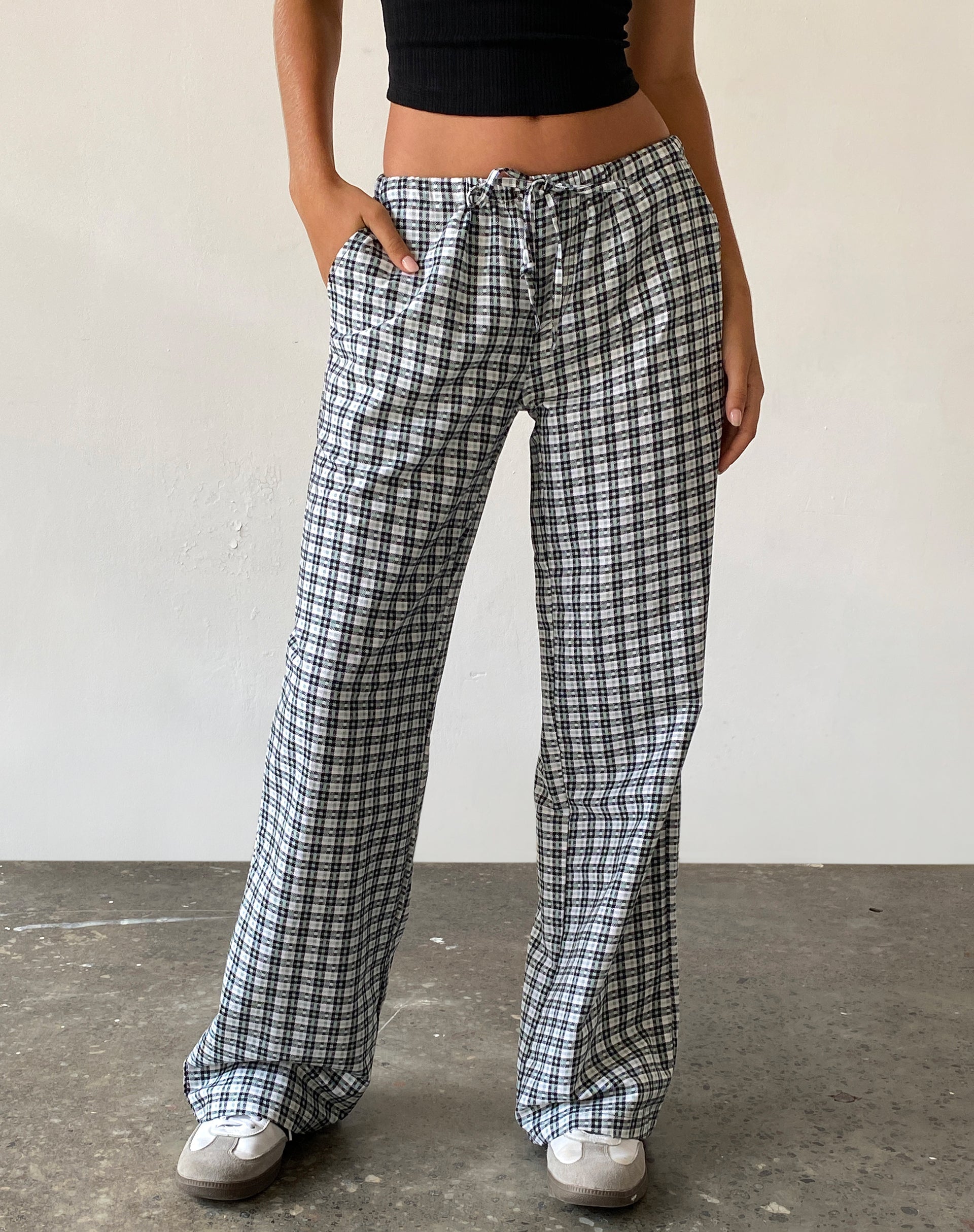 Immagine di Lirura Pantaloni a gamba larga in Brandy Check
