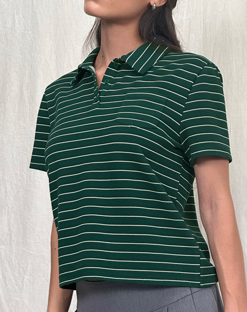 Immagine della camicia Bupolo in verde bottiglia