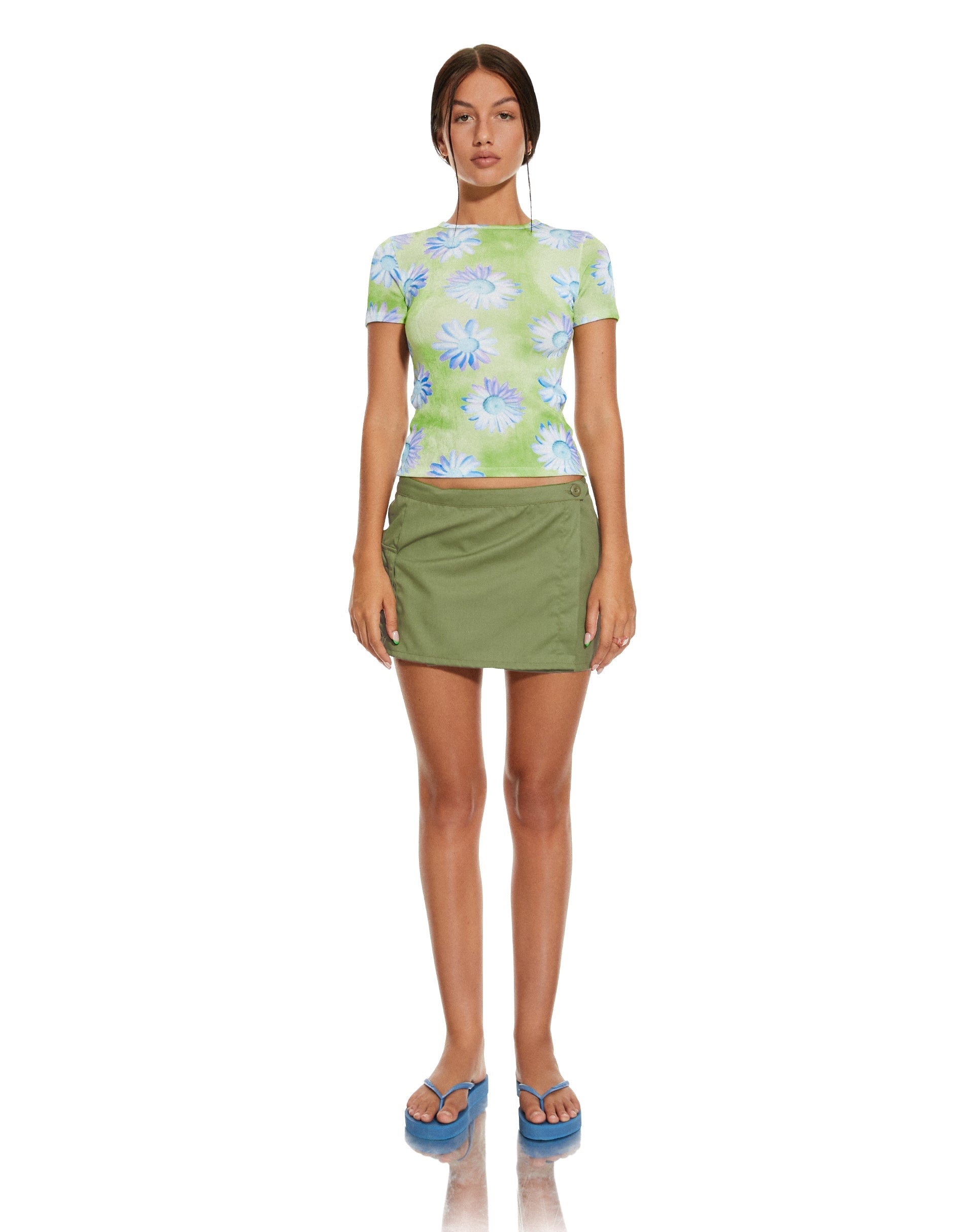 immagine di MOTEL X BARBARA Tika Top in Neon Brushstroke Floral