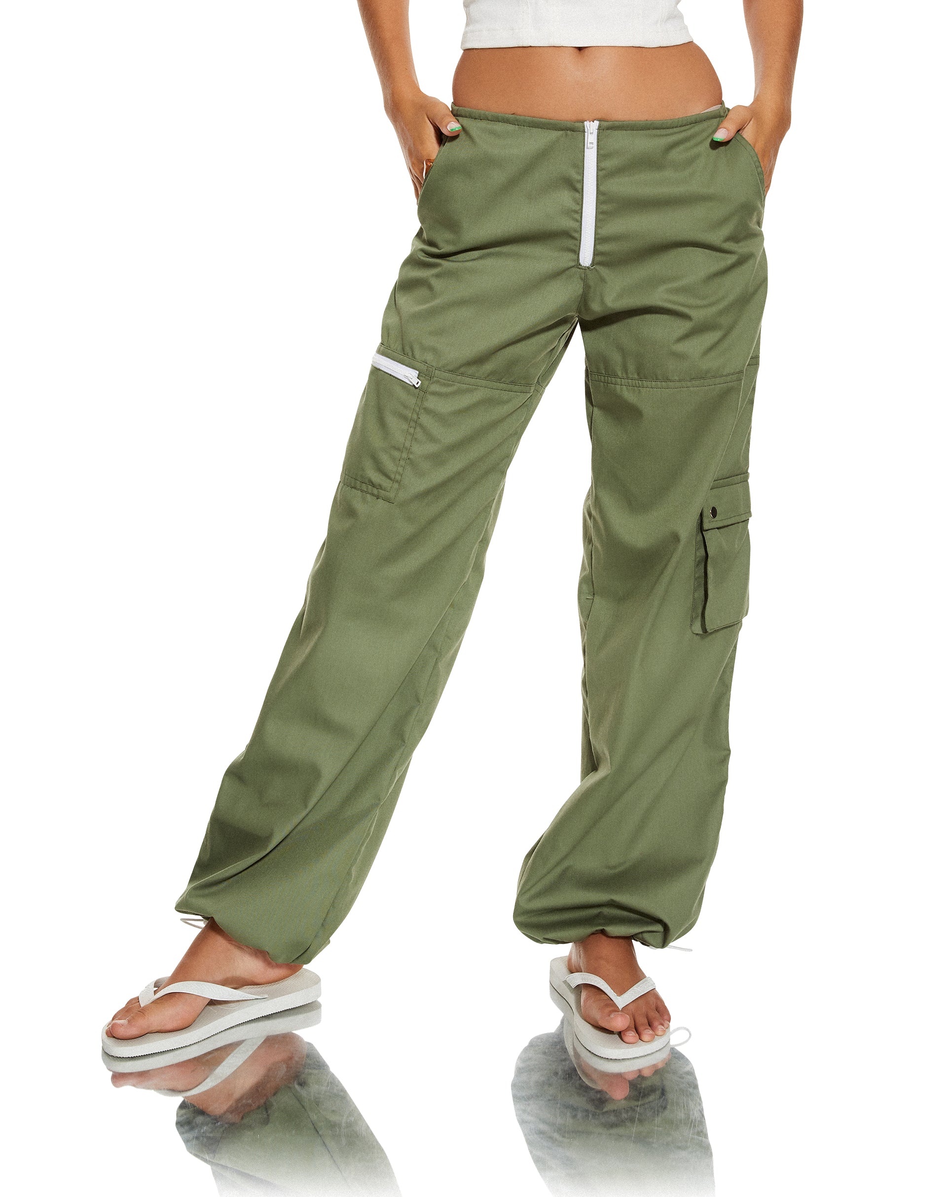 immagine di Xander Cargo Trouser in cotone Drill Olive