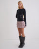 Image of Calali Mini Skirt in Jersey Dusty Mauve