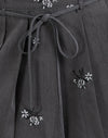  Ricamo floreale Sartoria Charcoal