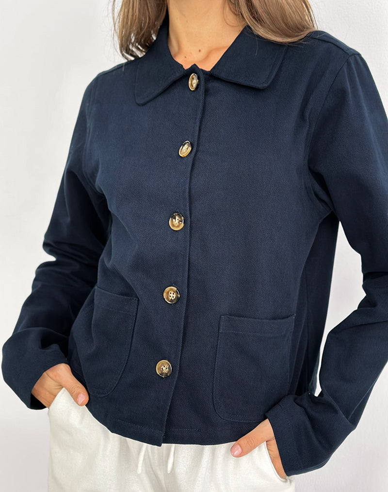 Immagine della giacca Calva Boxy in Dark Navy